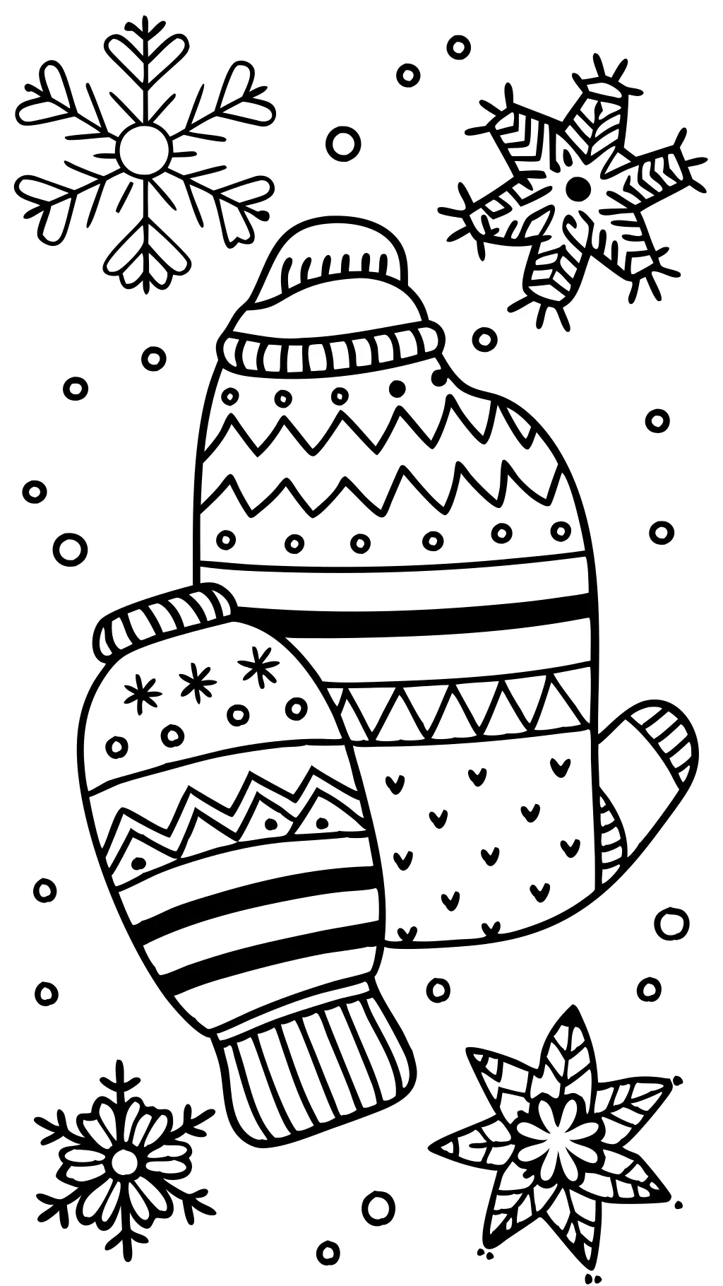 mittens coloring pages